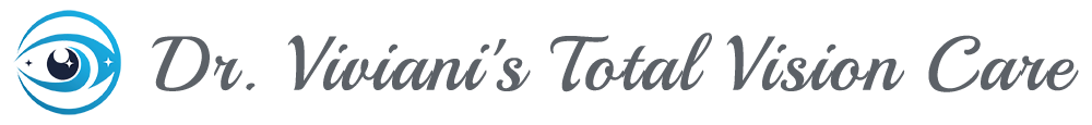 The image is the logo for Dr. Viviani s Total Vision Care.